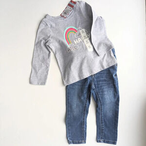 Toddler Skinny Jeans & New Top Bundle